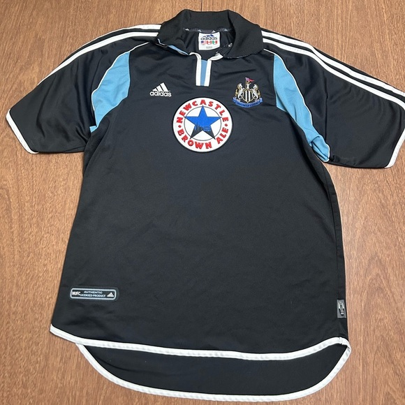 Newcastle Adidas 1999 Training Football Soccer Shirt Jersey Big Logo Mens L - Picture 2 of 9